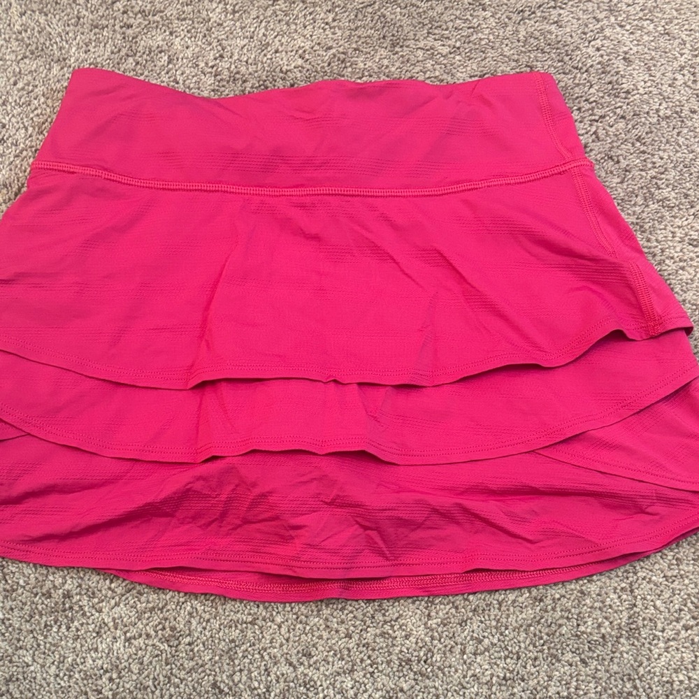 Athleta Fuchsia Layered Mini Skirt